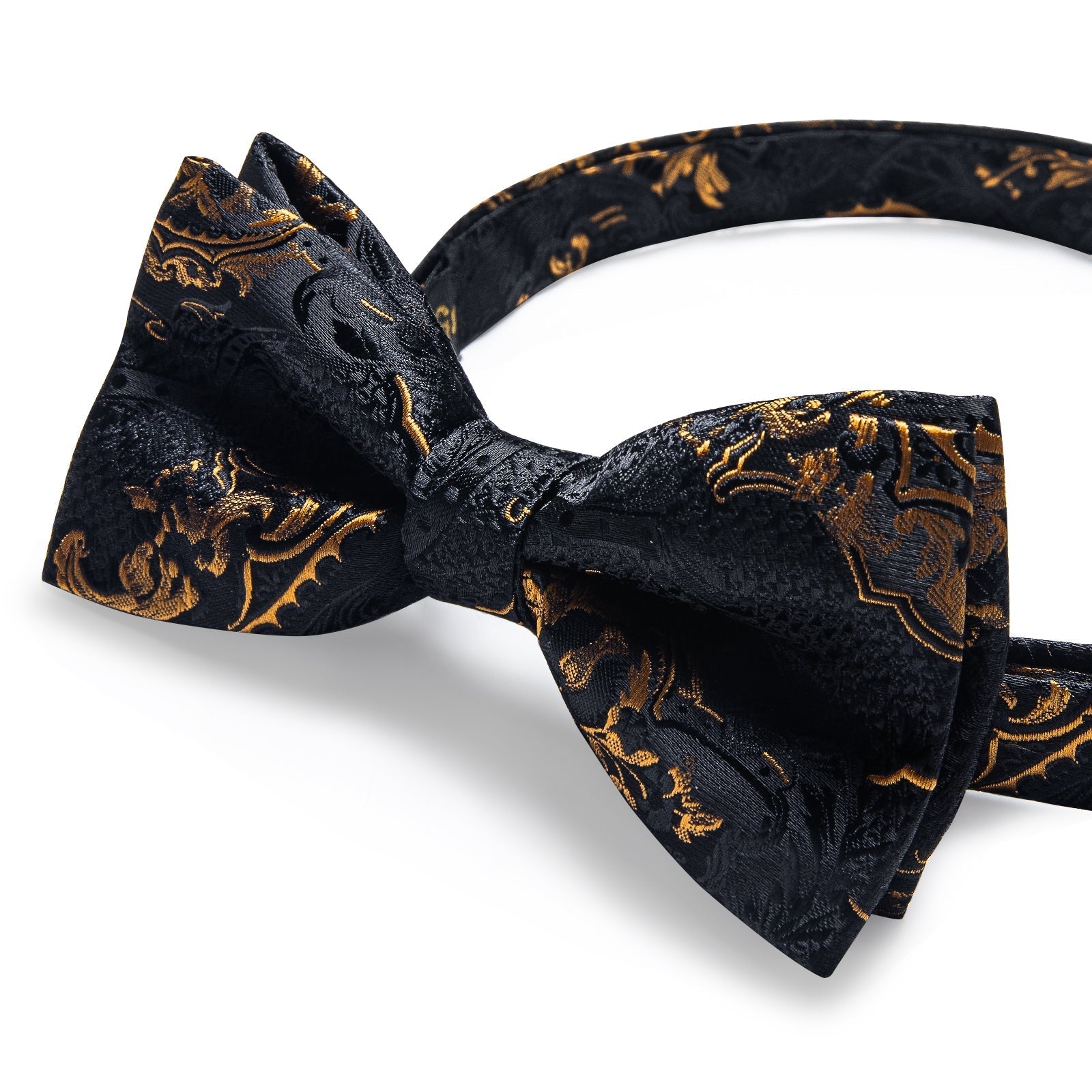 GentCrest Black Paisley Bowtie Set - Image 4
