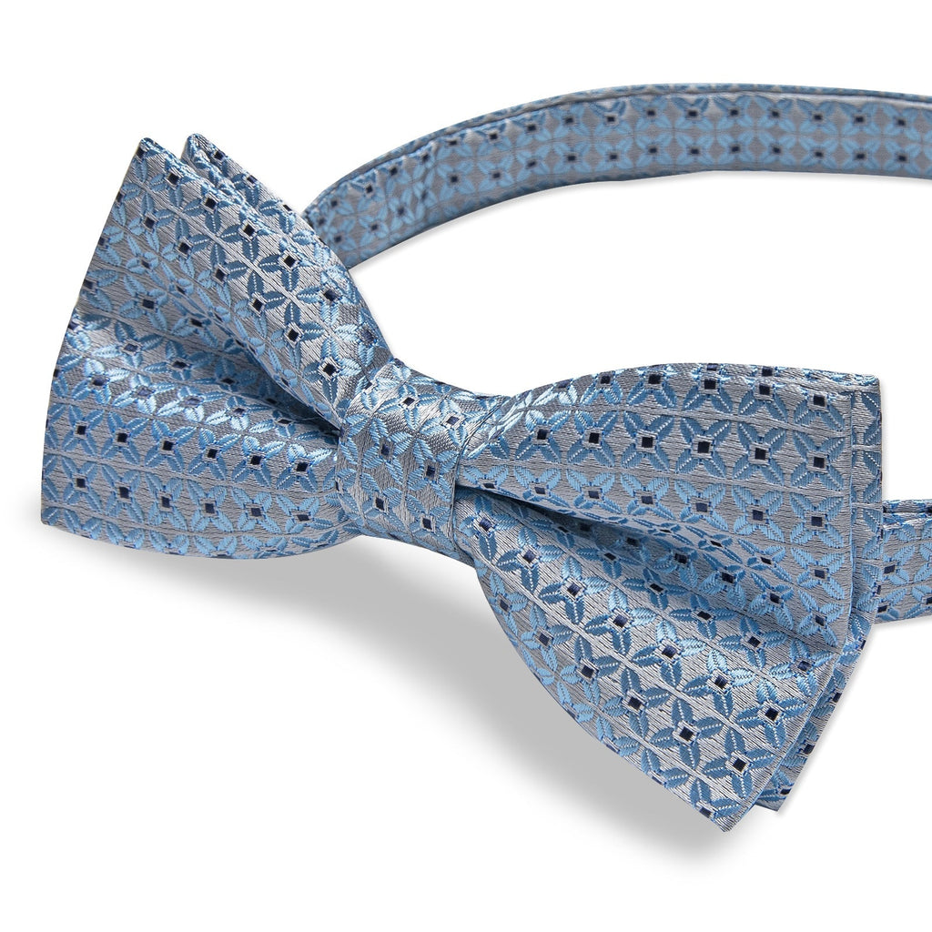 GentCrest Blue Geometric Bowtie Set - Image 5