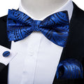 GentCrest Black Paisley Bowtie Set - Image 1