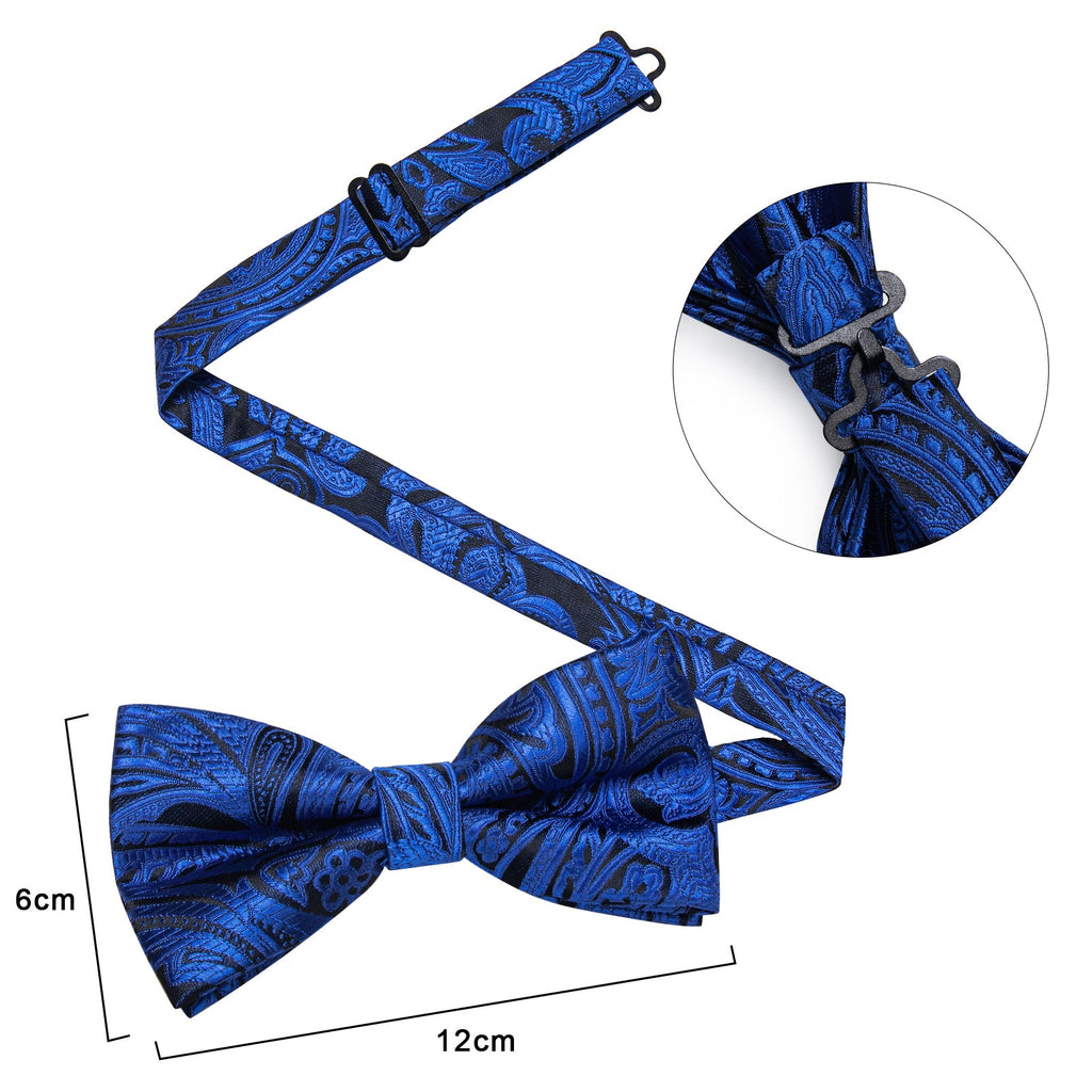 GentCrest Black Paisley Bowtie Set - Image 8