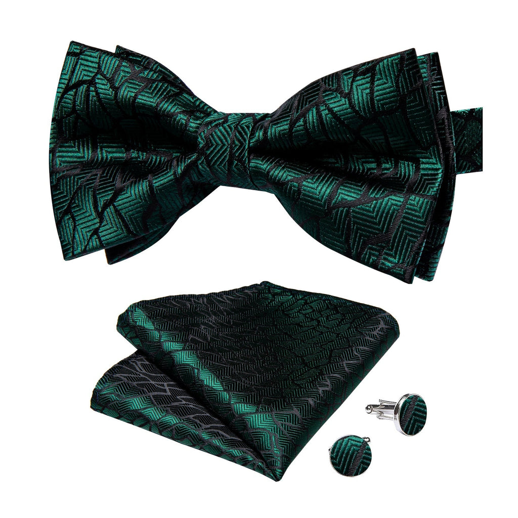 GentCrest Black Striped Bowtie Set - Image 4