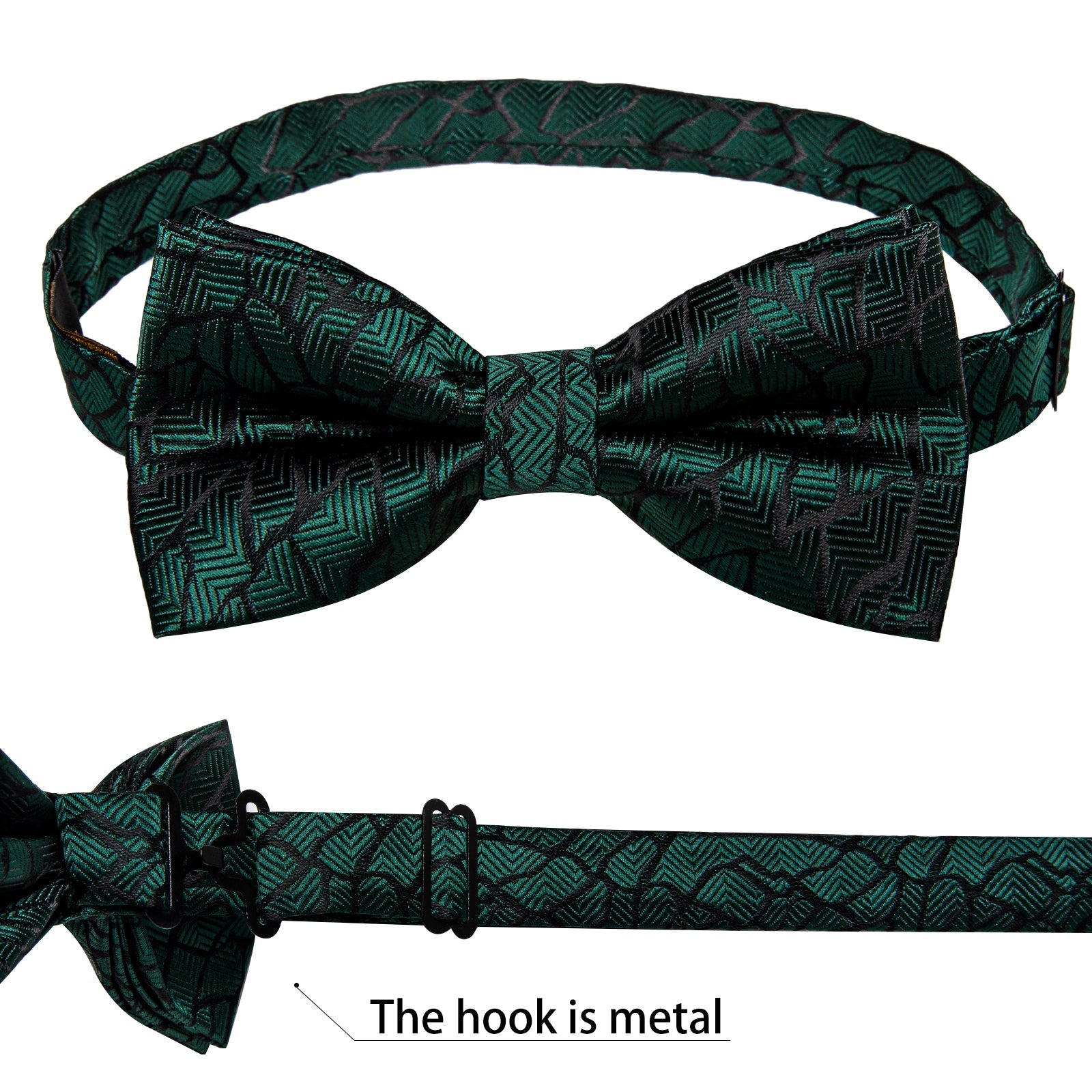 GentCrest Black Striped Bowtie Set - Image 5