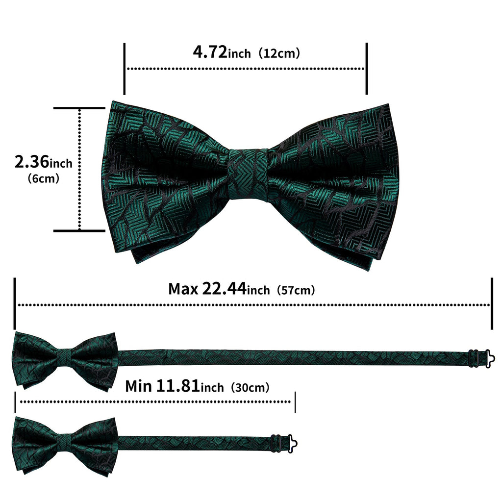 GentCrest Black Striped Bowtie Set - Image 6
