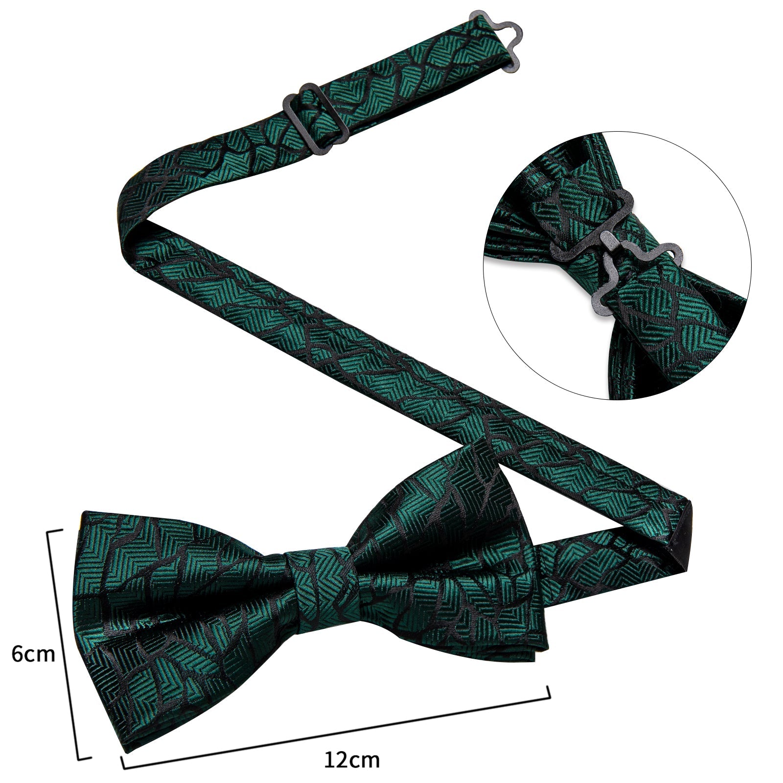GentCrest Black Striped Bowtie Set - Image 7