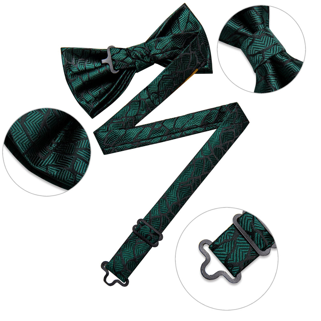 GentCrest Black Striped Bowtie Set - Image 8