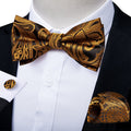 GentCrest Black Floral Bowtie Set - Image 1