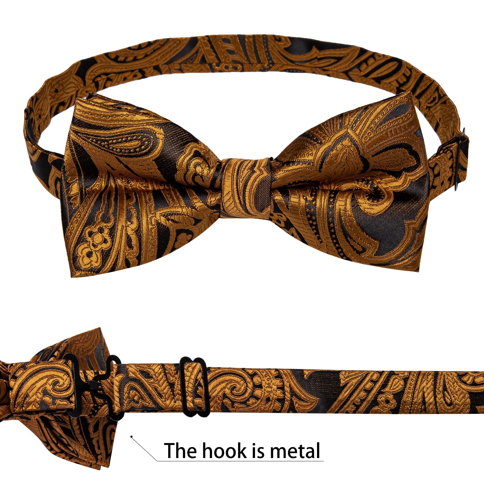 GentCrest Black Floral Bowtie Set - Image 5