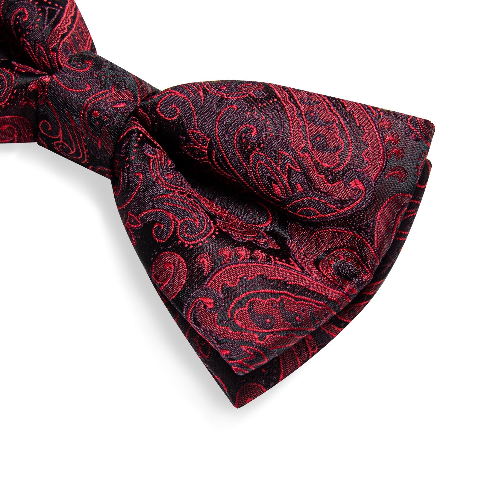 GentCrest Red Paisley Bowtie Set - Image 9