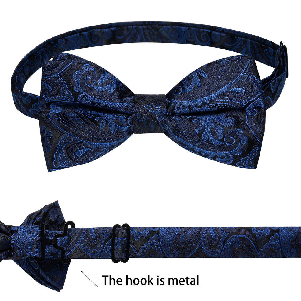 GentCrest Blue Paisley Bowtie Set - Image 5