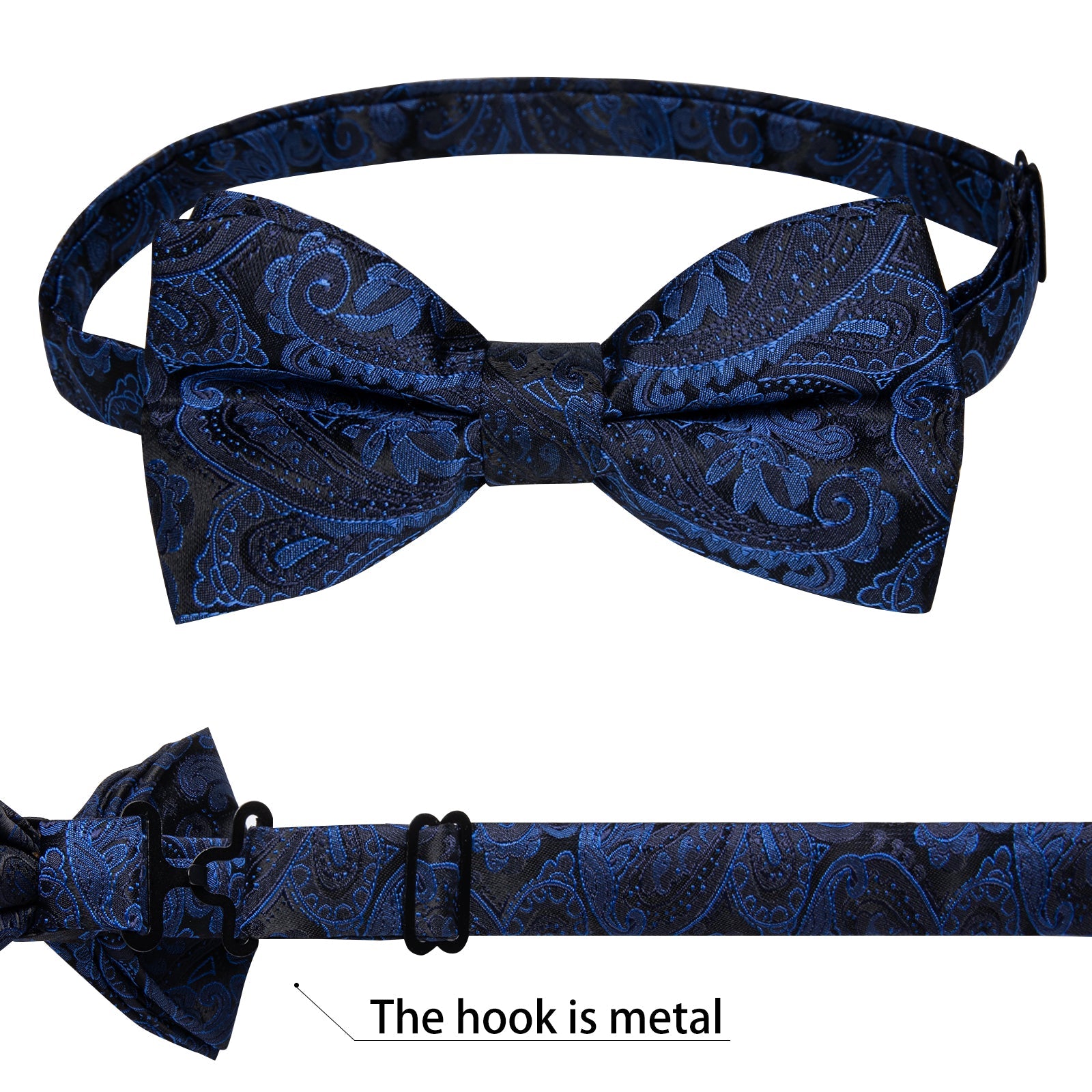 GentCrest Blue Paisley Bowtie Set - Image 5