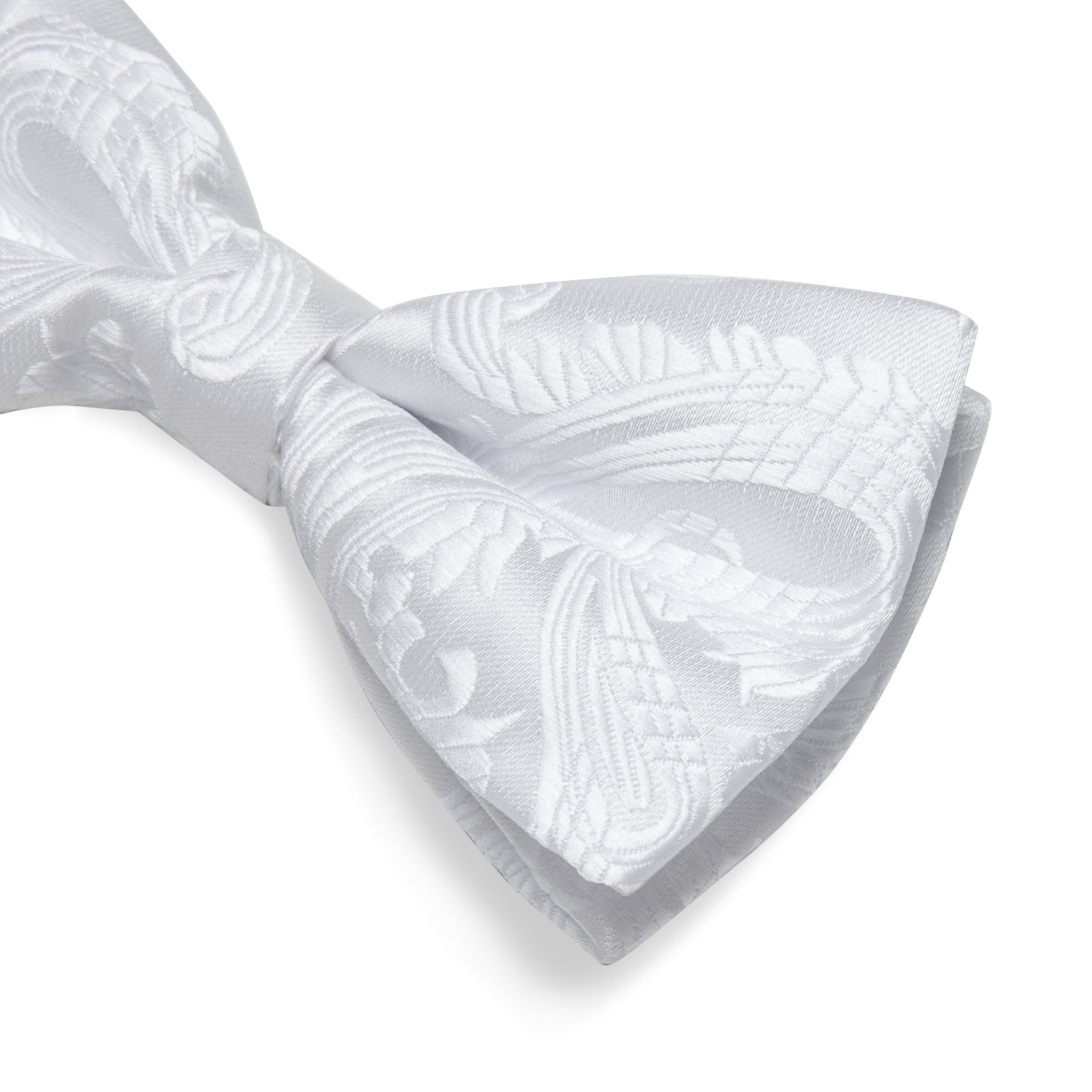 GentCrest White Paisley Bowtie Set - Image 9