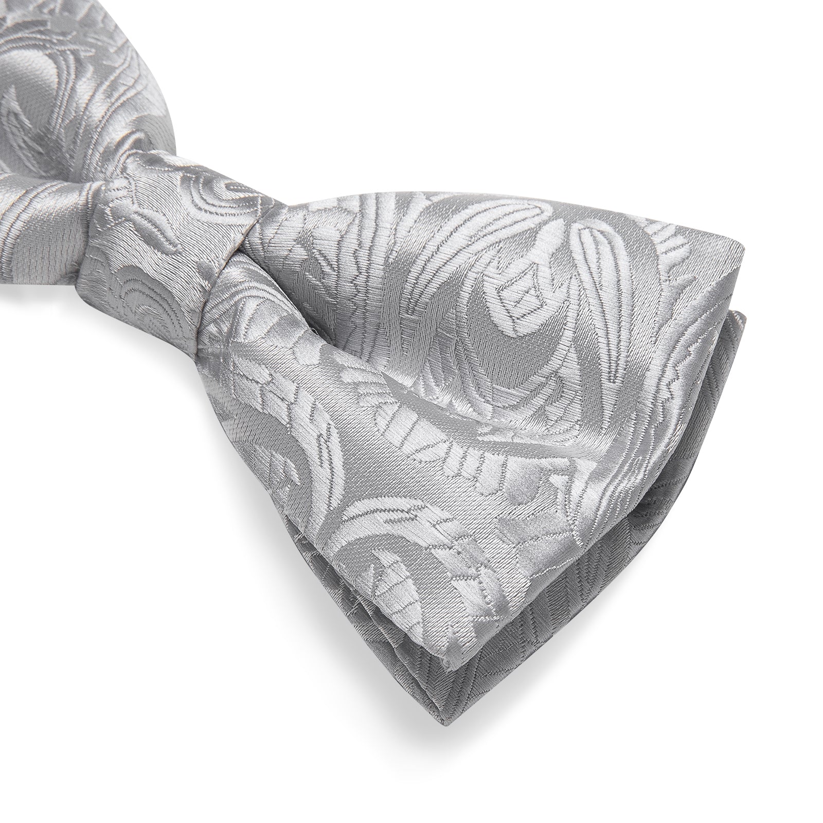 GentCrest Grey Paisley Bowtie Set - Image 9