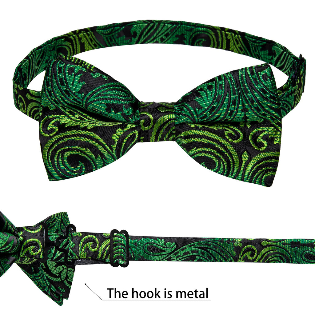 GentCrest Black Paisley Bowtie Set - Image 5