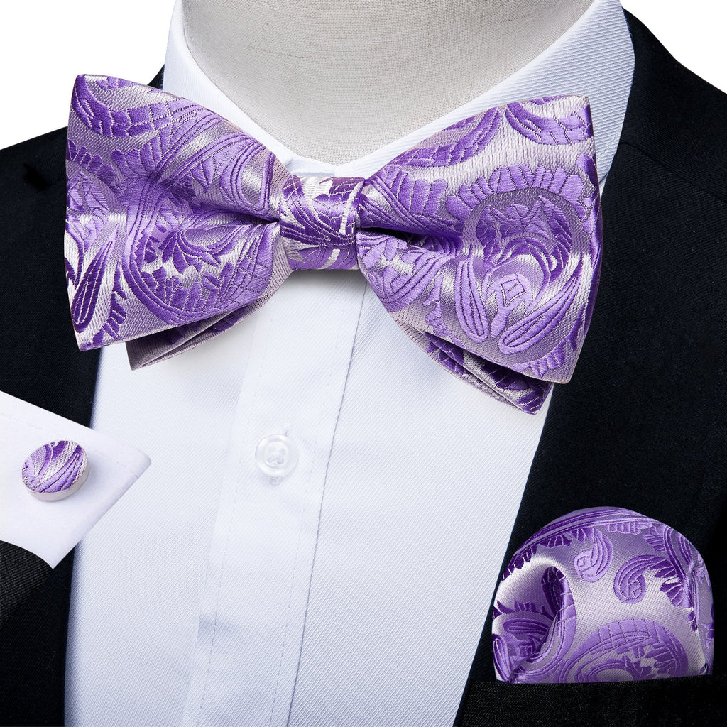 GentCrest Blue Paisley Bowtie Set - Image 1
