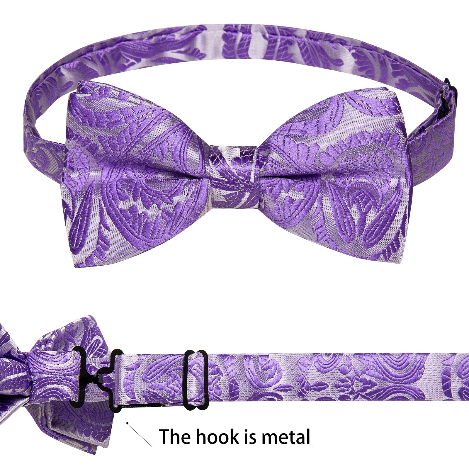 GentCrest Blue Paisley Bowtie Set - Image 6