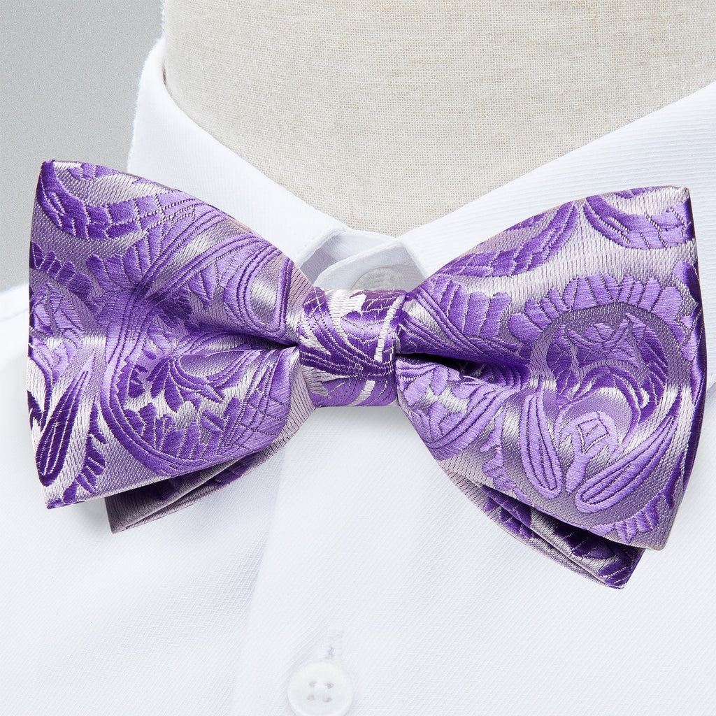 GentCrest Blue Paisley Bowtie Set - Image 3