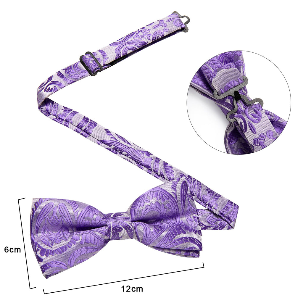 GentCrest Blue Paisley Bowtie Set - Image 8