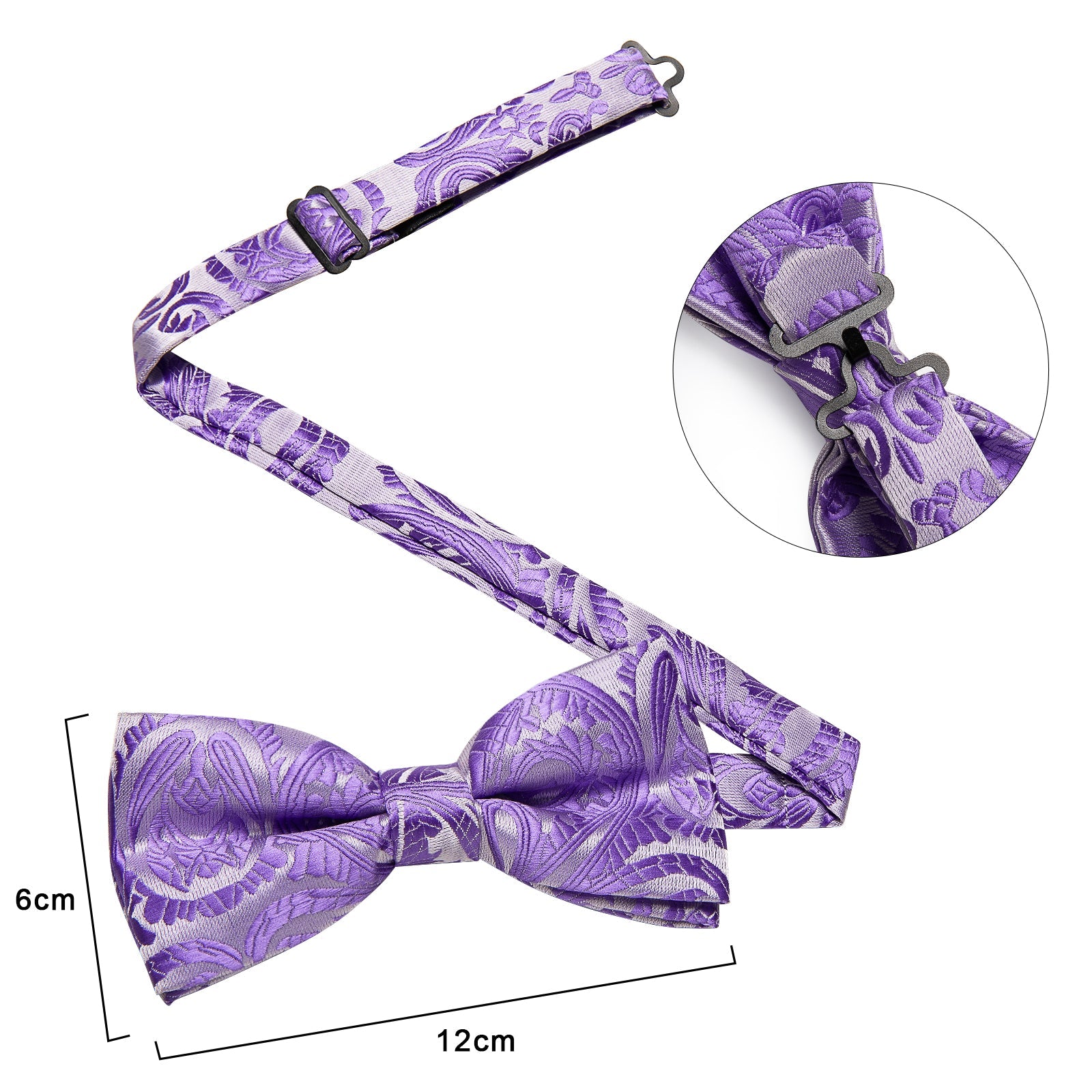 GentCrest Blue Paisley Bowtie Set - Image 8