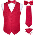 GentCrest Red Paisley Vest Set - Image 1
