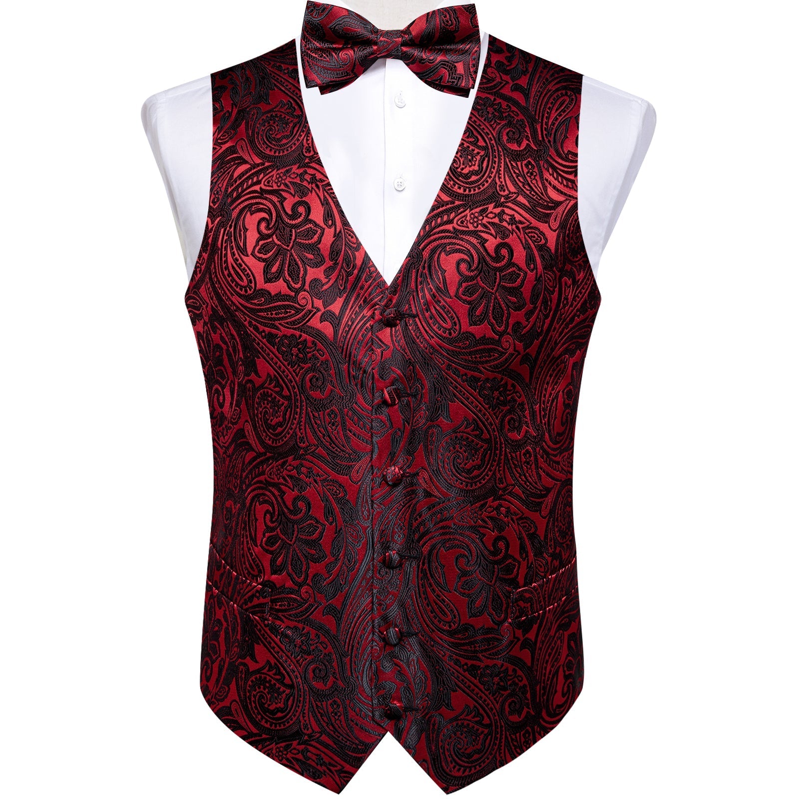 GentCrest Black Paisley Vest Set - Image 2