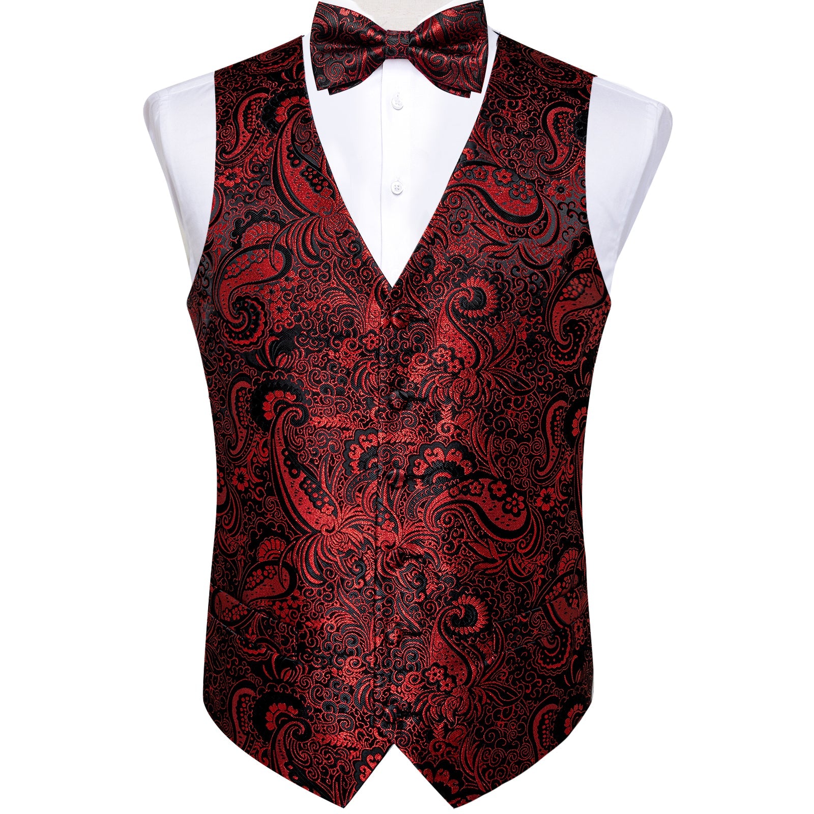 GentCrest Black Paisley Vest Set - Image 2