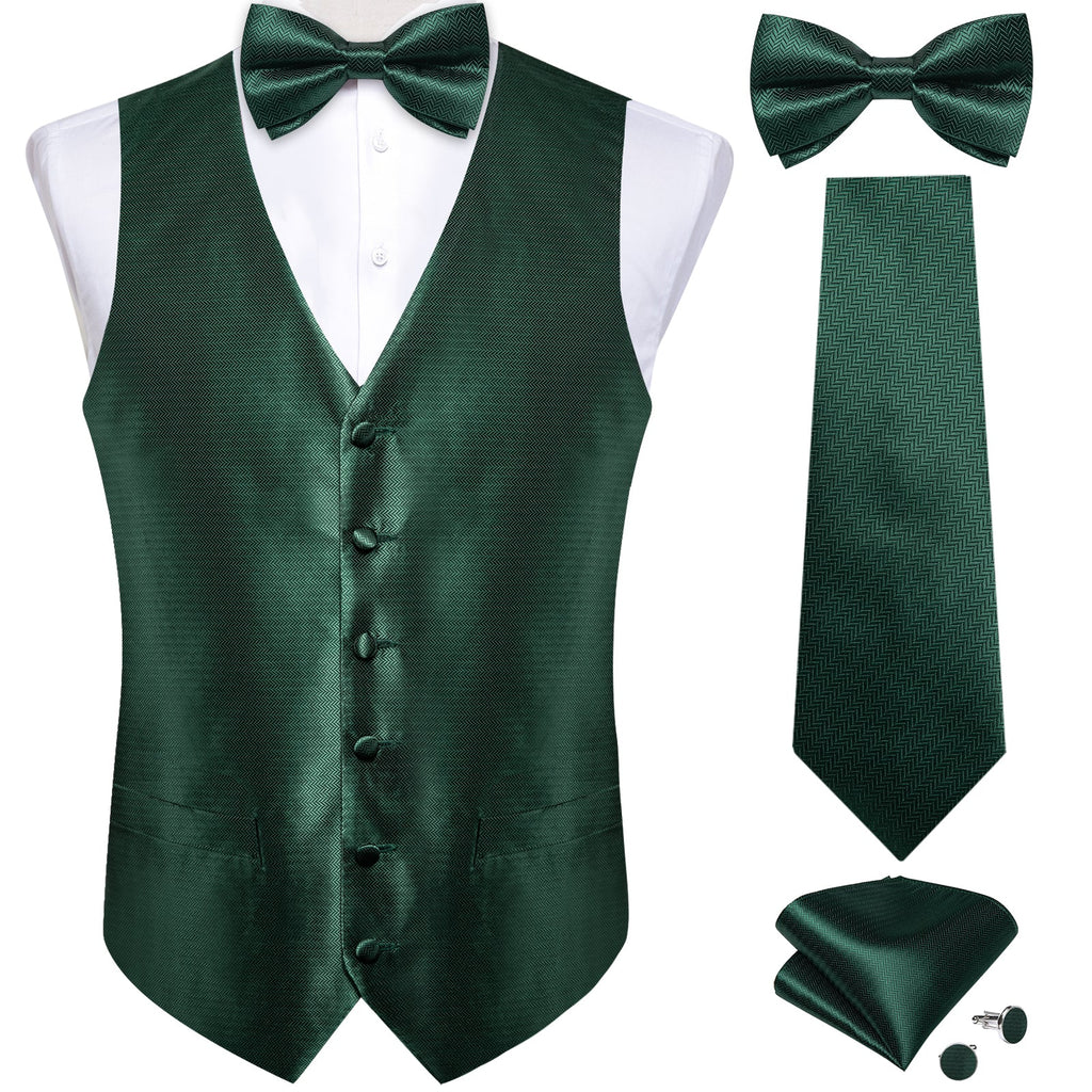 GentCrest Green Solid Vest Set - Image 1