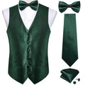GentCrest Green Solid Vest Set - Image 1