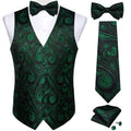 GentCrest Black Paisley Vest Set - Image 1