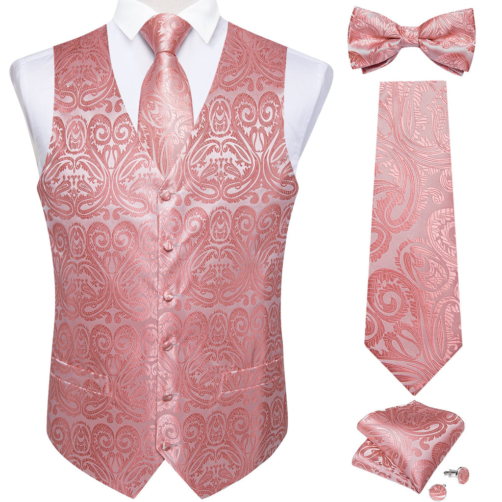 GentCrest Pink Paisley Vest Set - Image 4