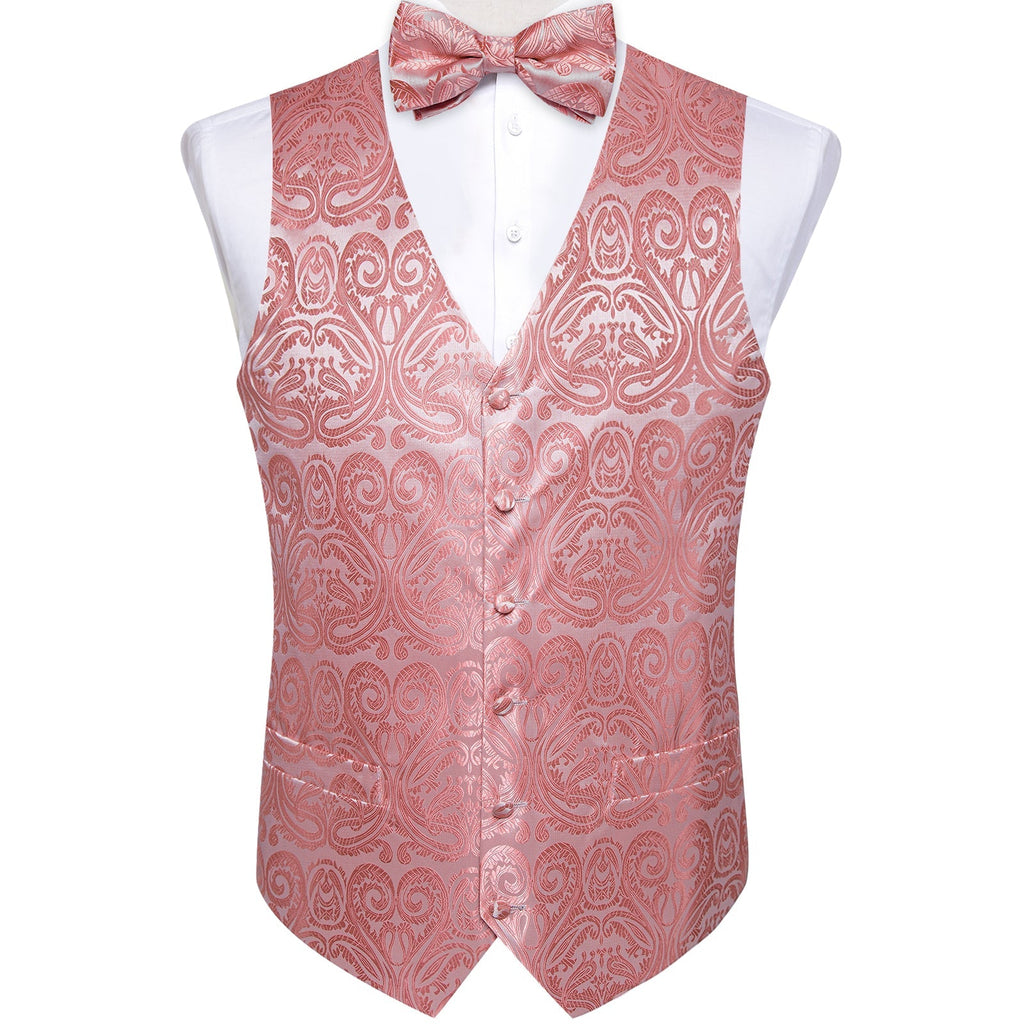 GentCrest Pink Paisley Vest Set - Image 1