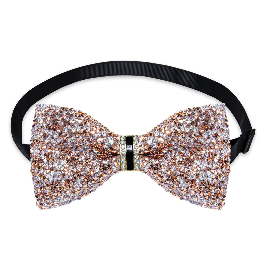 GentCrest Gold Rhinestone Bowtie Set - Image 3