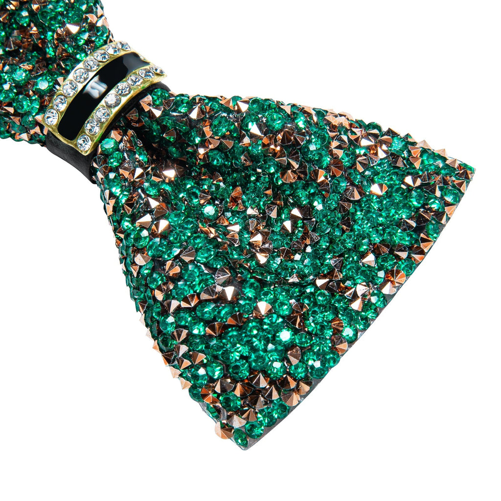 GentCrest Green Rhinestone Bowtie Set - Image 2