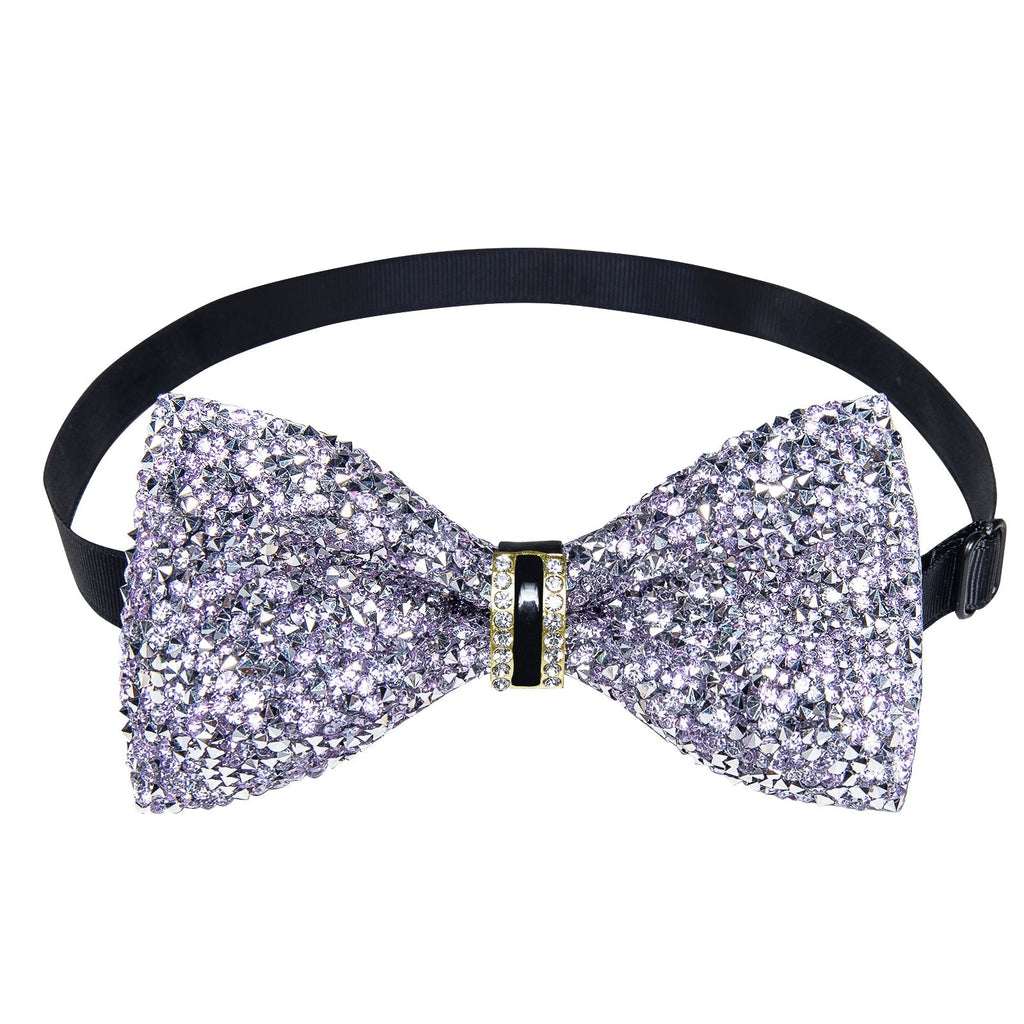 GentCrest Purple Rhinestone Bowtie Set - Image 4