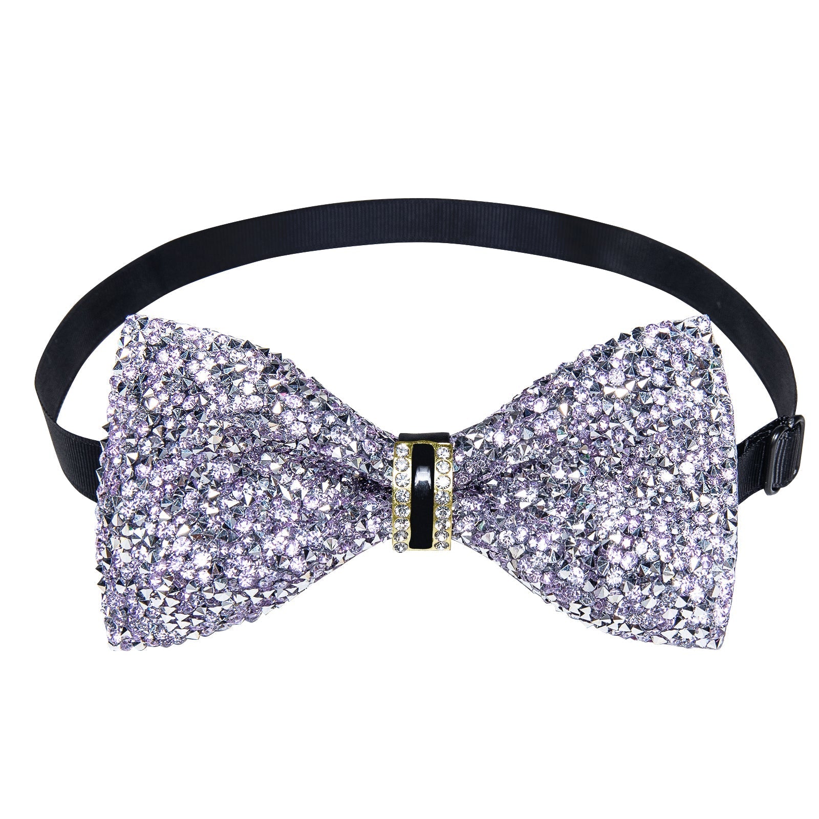 GentCrest Purple Rhinestone Bowtie Set - Image 4