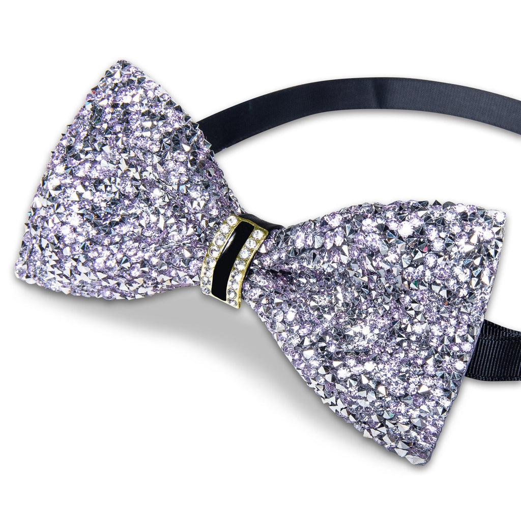 GentCrest Purple Rhinestone Bowtie Set - Image 3