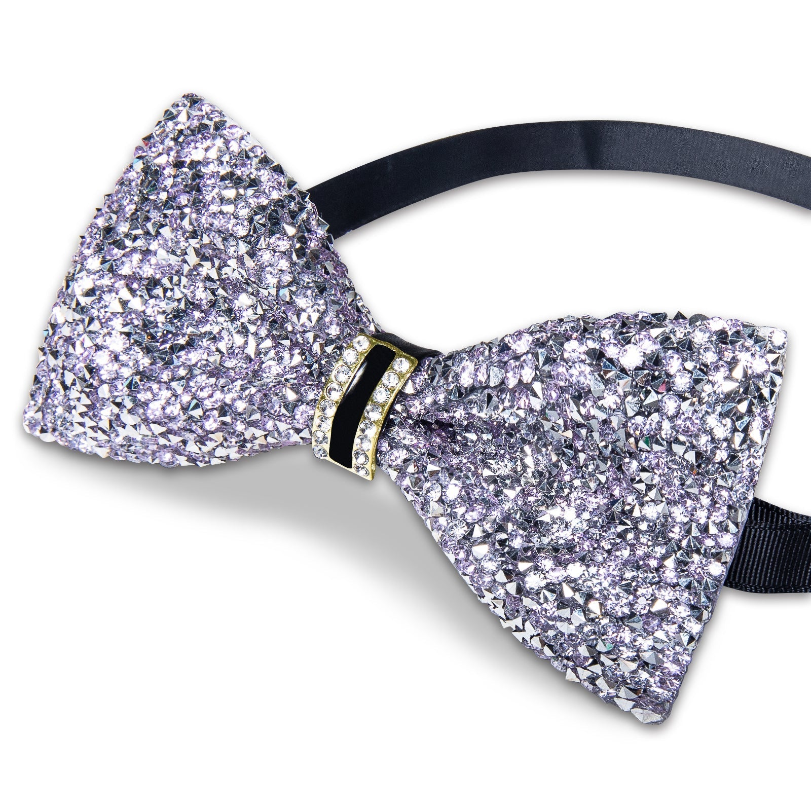 GentCrest Purple Rhinestone Bowtie Set - Image 3