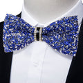 GentCrest Blue Rhinestone Bowtie Set - Image 1