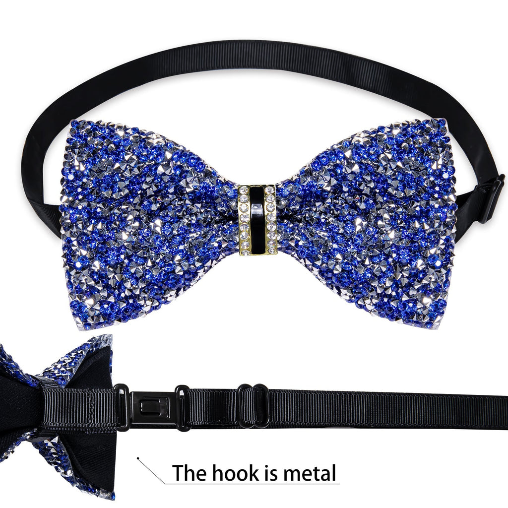 GentCrest Blue Rhinestone Bowtie Set - Image 5