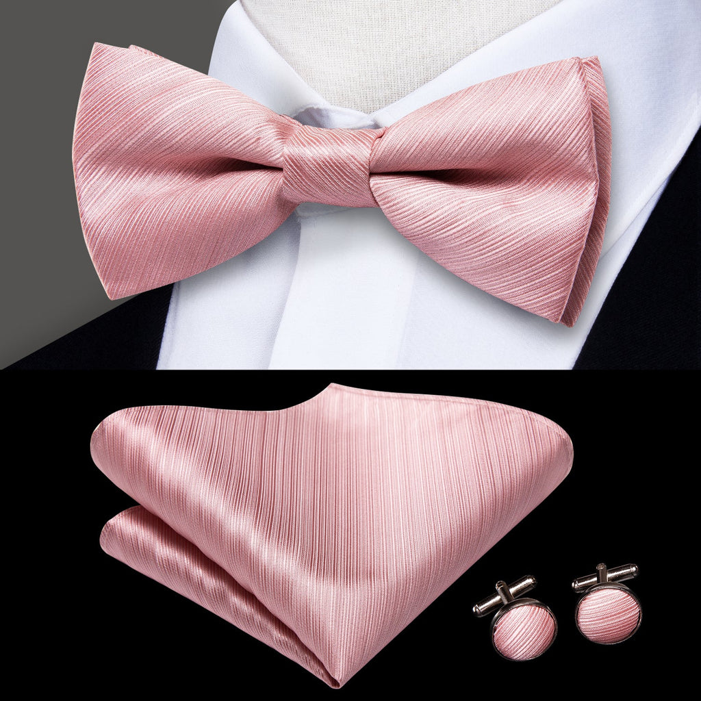 GentCrest Red Textured Bowtie Set - Image 1