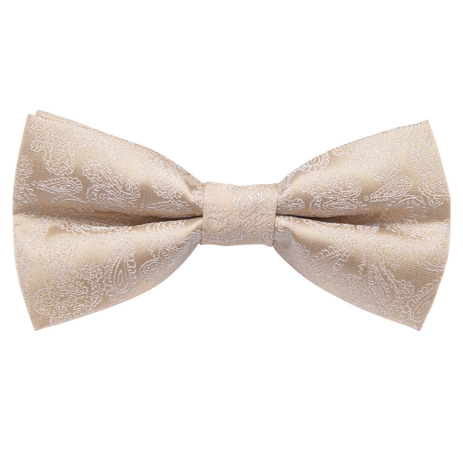 GentCrest Champagne Paisley Bowtie Set - Image 5