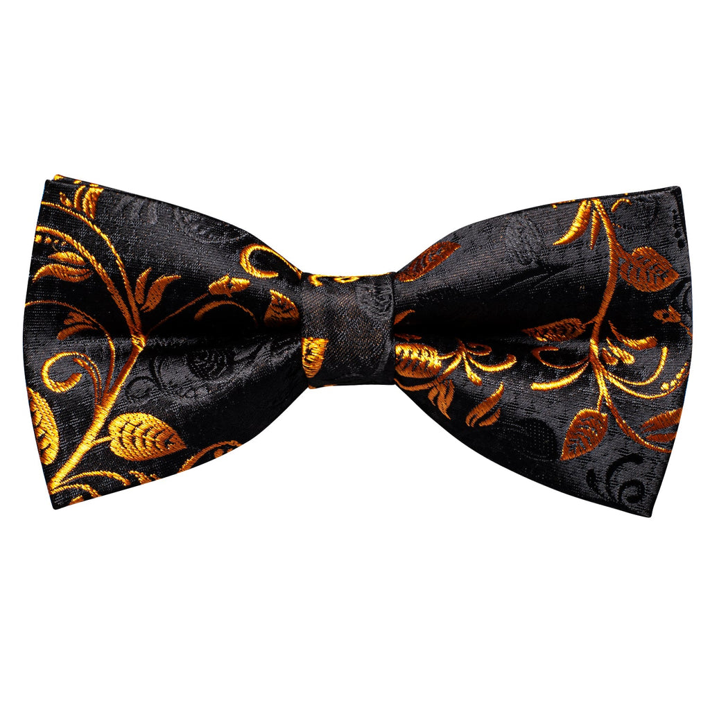GentCrest Black Floral Bowtie Set - Image 5