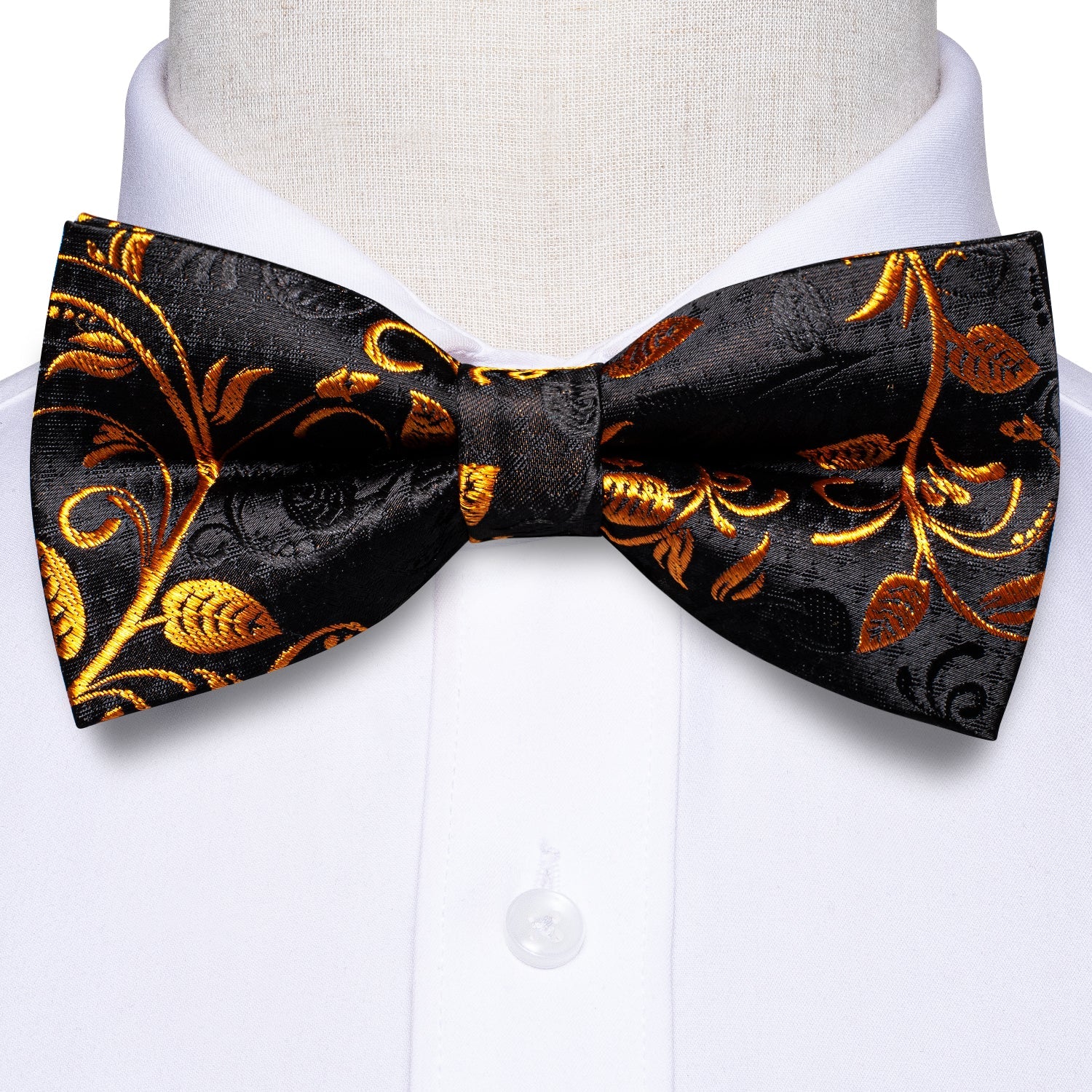 GentCrest Black Floral Bowtie Set - Image 3