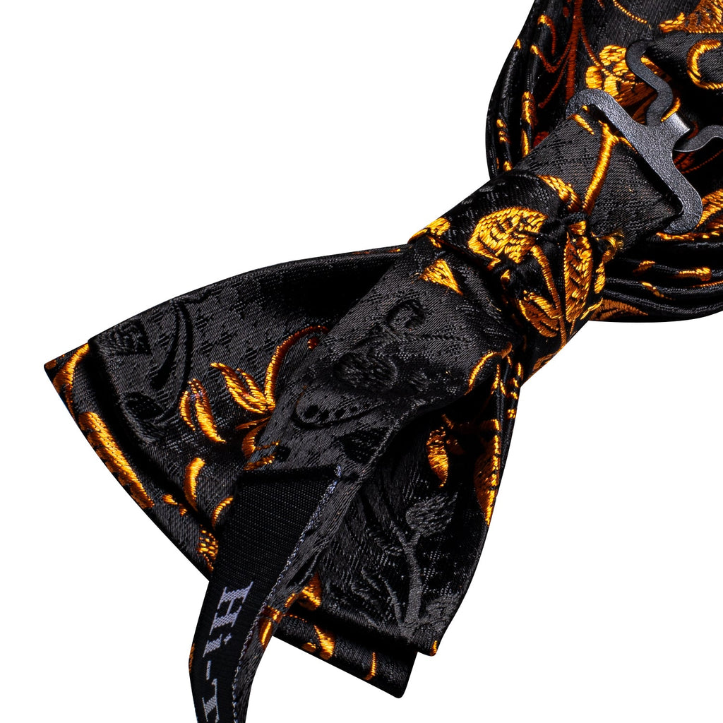 GentCrest Black Floral Bowtie Set - Image 6