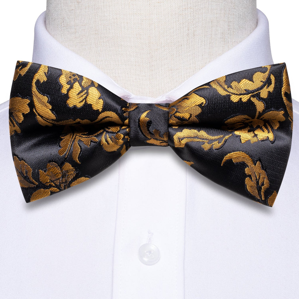GentCrest Black Floral Bowtie Set - Image 3
