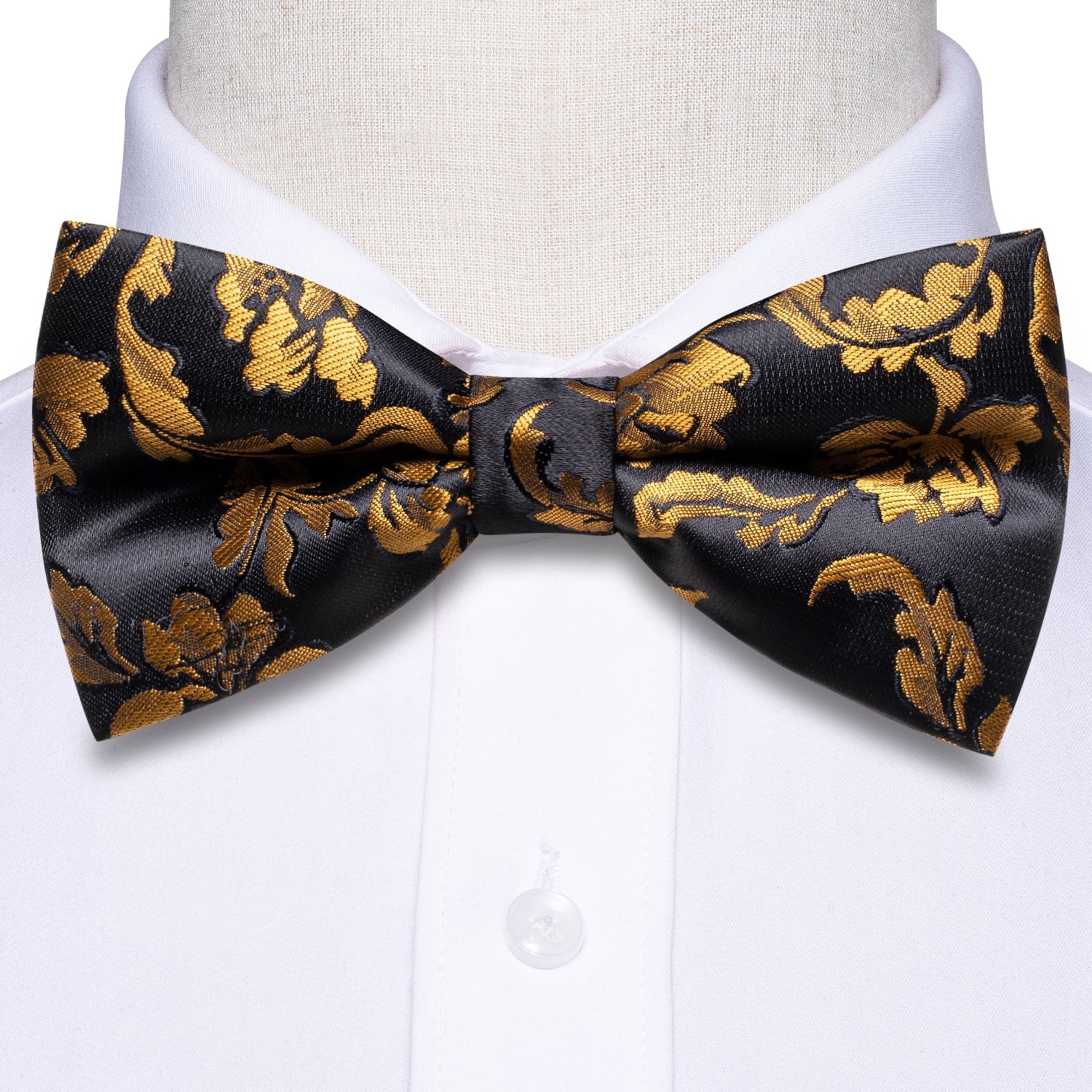 GentCrest Black Floral Bowtie Set - Image 3
