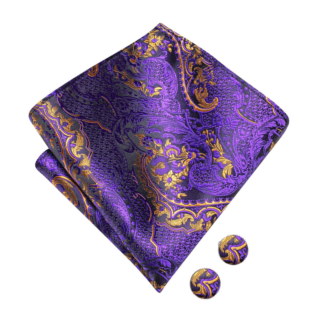 GentCrest Purple Paisley Bowtie Set - Image 10