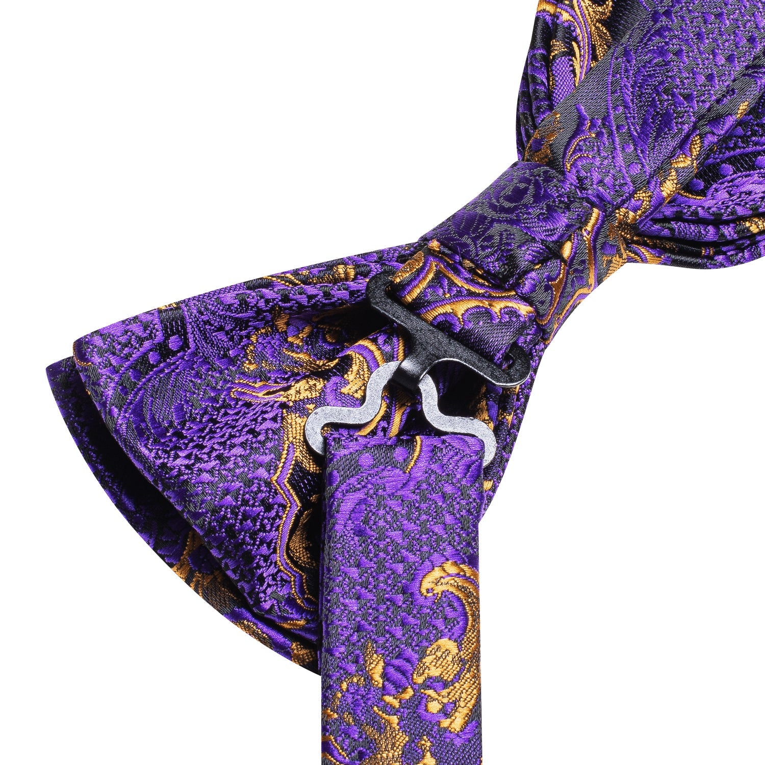 GentCrest Purple Paisley Bowtie Set - Image 9