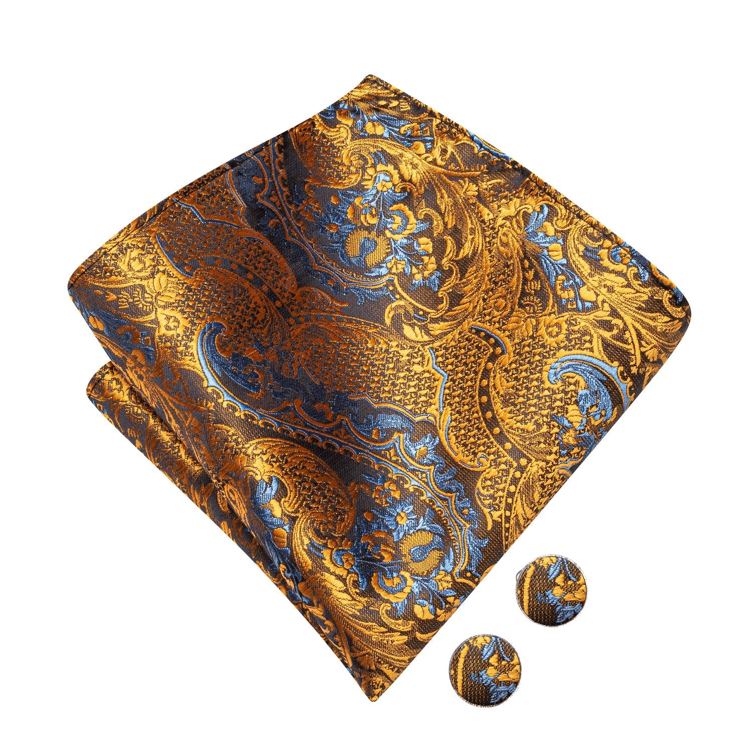 GentCrest Gold Paisley Bowtie Set - Image 9