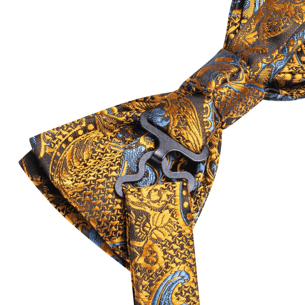 GentCrest Gold Paisley Bowtie Set - Image 8