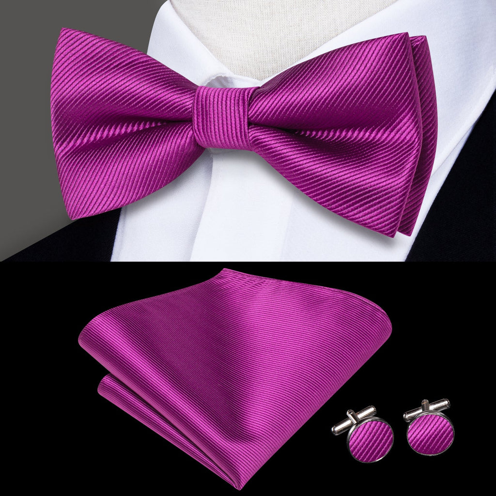 GentCrest Red Solid Bowtie Set - Image 1